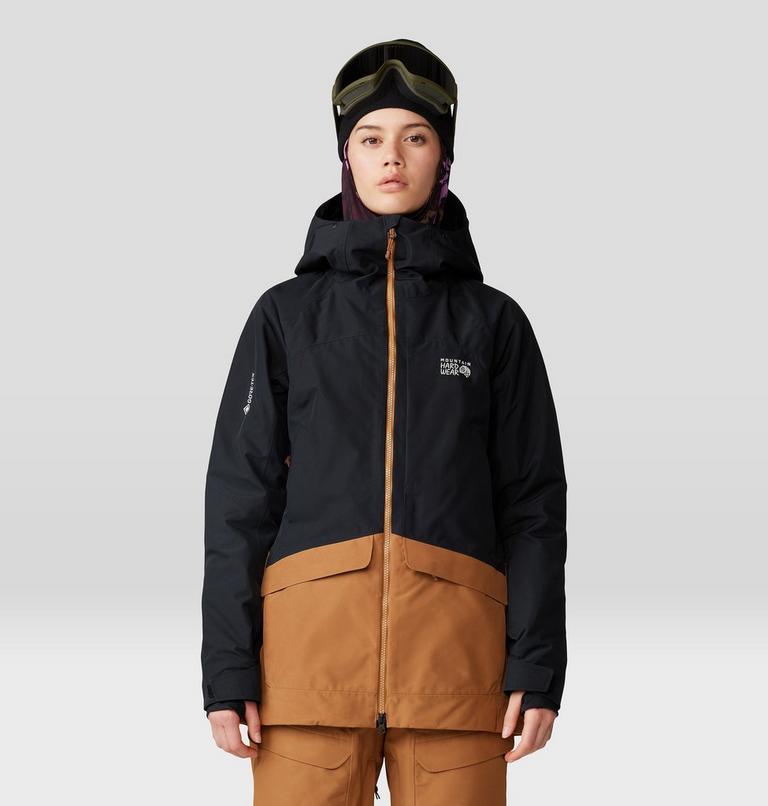 Women's Cloud Bank GORE-TEX Jacket, Color: Black, Copper Clay, image 1