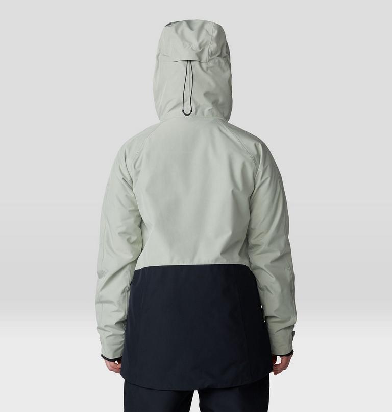 Women's Cloud Bank GORE-TEX Jacket, Color: White Sage, Black, image 2