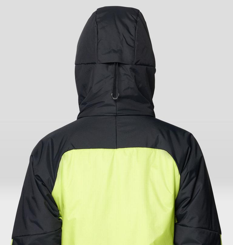 Women's Compressor Alpine Hooded Jacket, Color: Citron Glow, Black, image 11