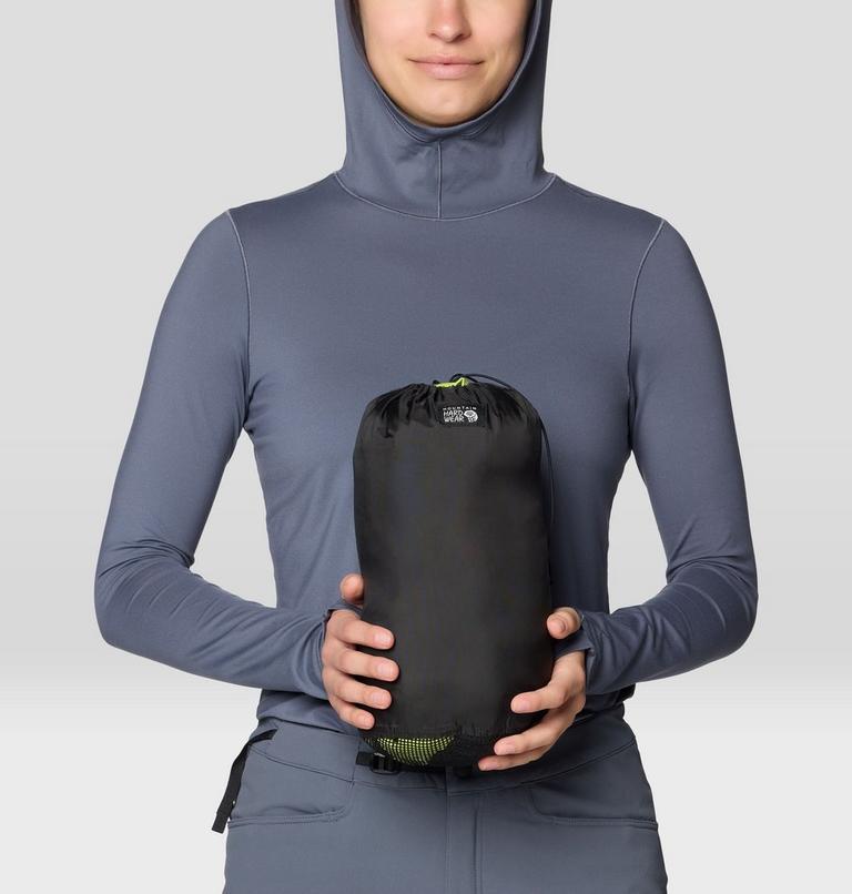 Women's Compressor Alpine Hooded Jacket, Color: Citron Glow, Black, image 13