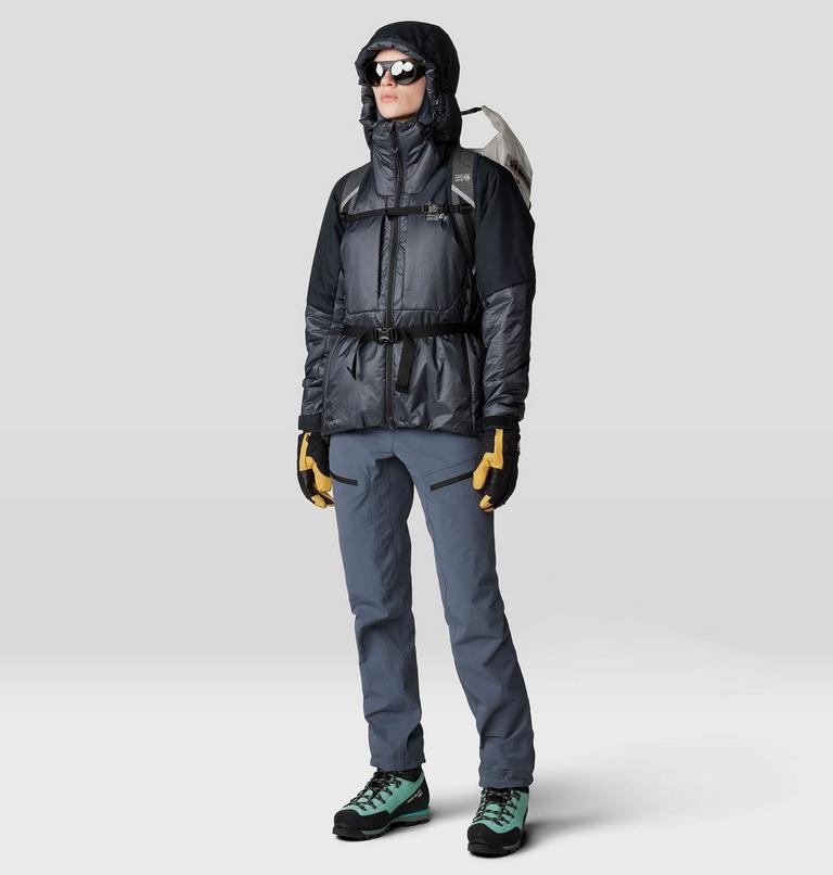 Women's Compressor Alpine Hooded Jacket, Color: Blue Slate, Black, image 12