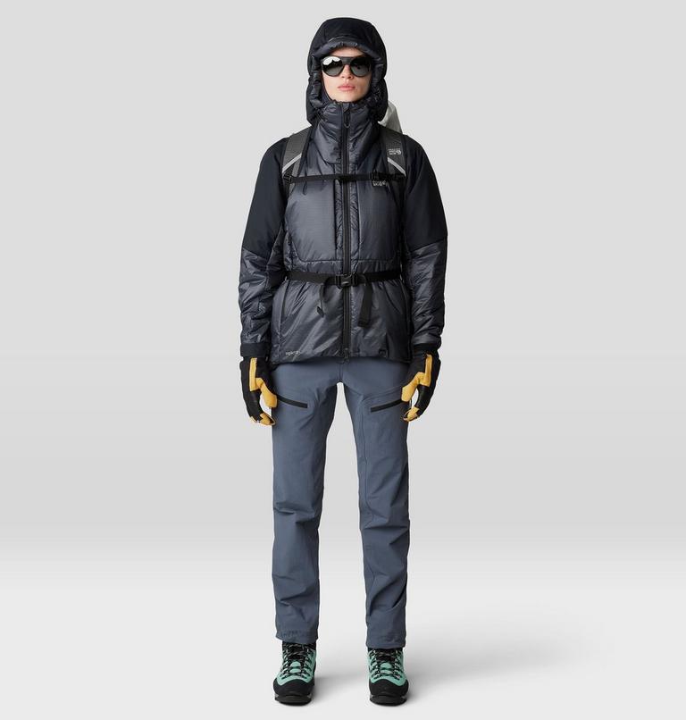 Women's Compressor Alpine Hooded Jacket, Color: Blue Slate, Black, image 13