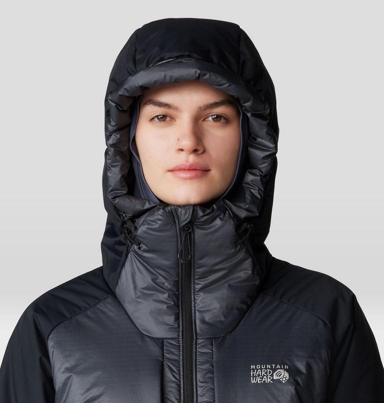 Women's Compressor Alpine Hooded Jacket, Color: Blue Slate, Black, image 4