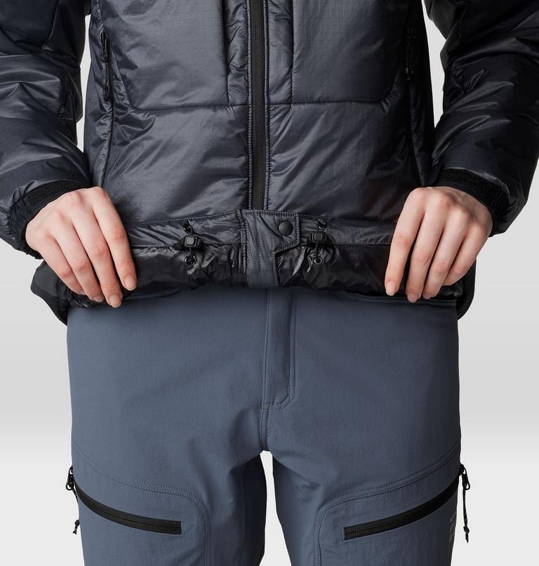 Women's Compressor Alpine Hooded Jacket, Color: Blue Slate, Black, image 7