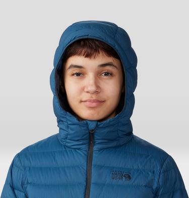 Women's Deloro Down Full Zip Hoody, Color: Dark Caspian, image 4