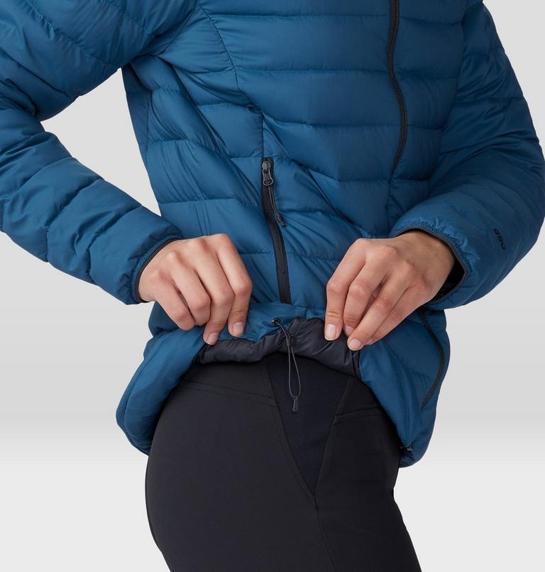 Women's Deloro Down Full Zip Hoody, Color: Dark Caspian, image 7