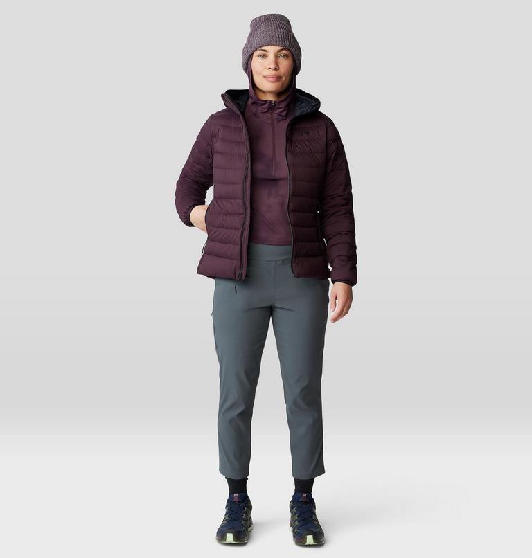 Women's Deloro Down Full Zip Hoody, Color: Blackberry, image 13