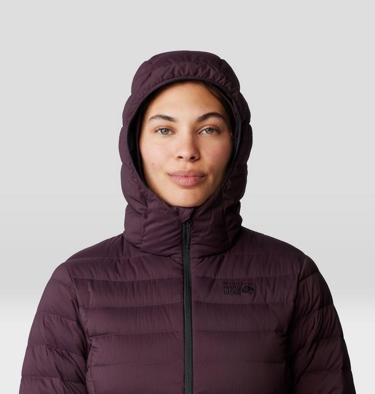 Women's Deloro Down Full Zip Hoody, Color: Blackberry, image 4