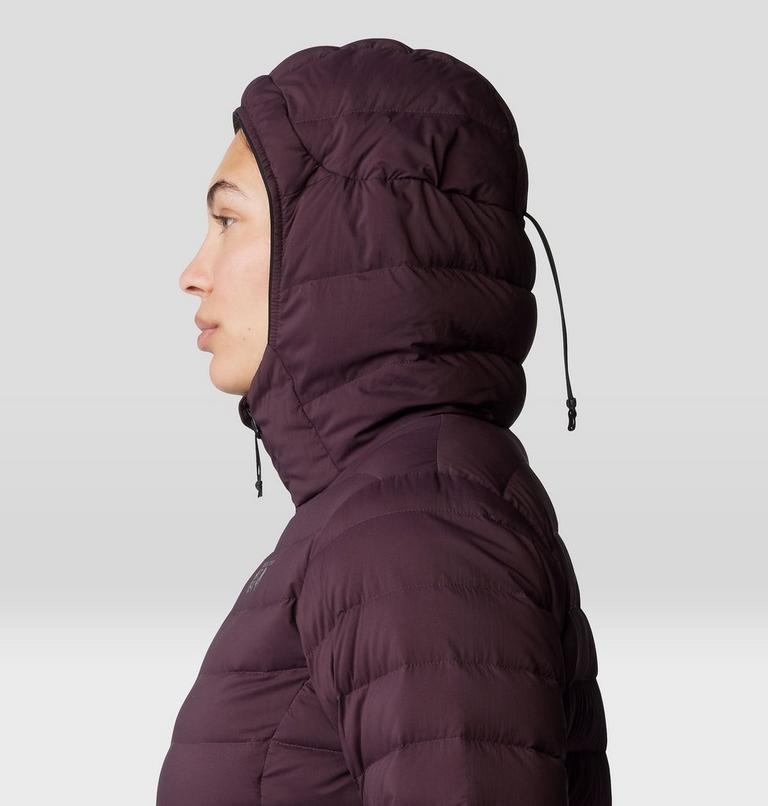 Women's Deloro Down Full Zip Hoody, Color: Blackberry, image 5