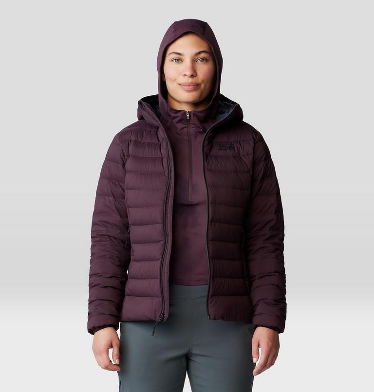 Women's Deloro Down Full Zip Hoody, Color: Blackberry, image 9