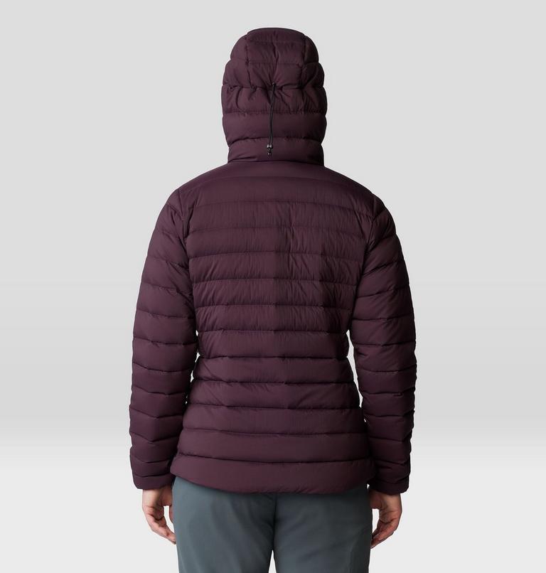 Women's Deloro Down Full Zip Hoody, Color: Blackberry, image 2