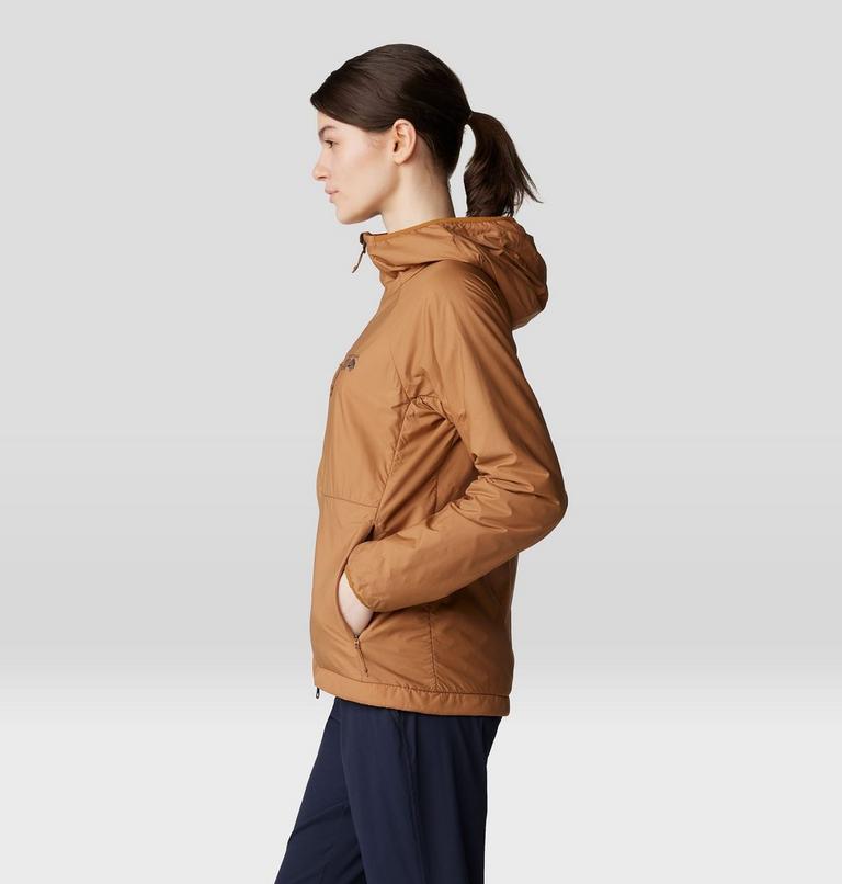Women's Kor AirShell Warm Hoody, Color: Copper Clay, image 3