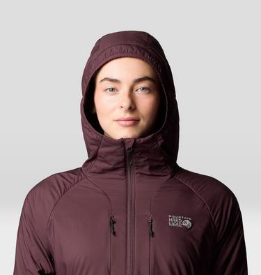 Women's Kor AirShell Warm Hoody, Color: Blackberry, image 16