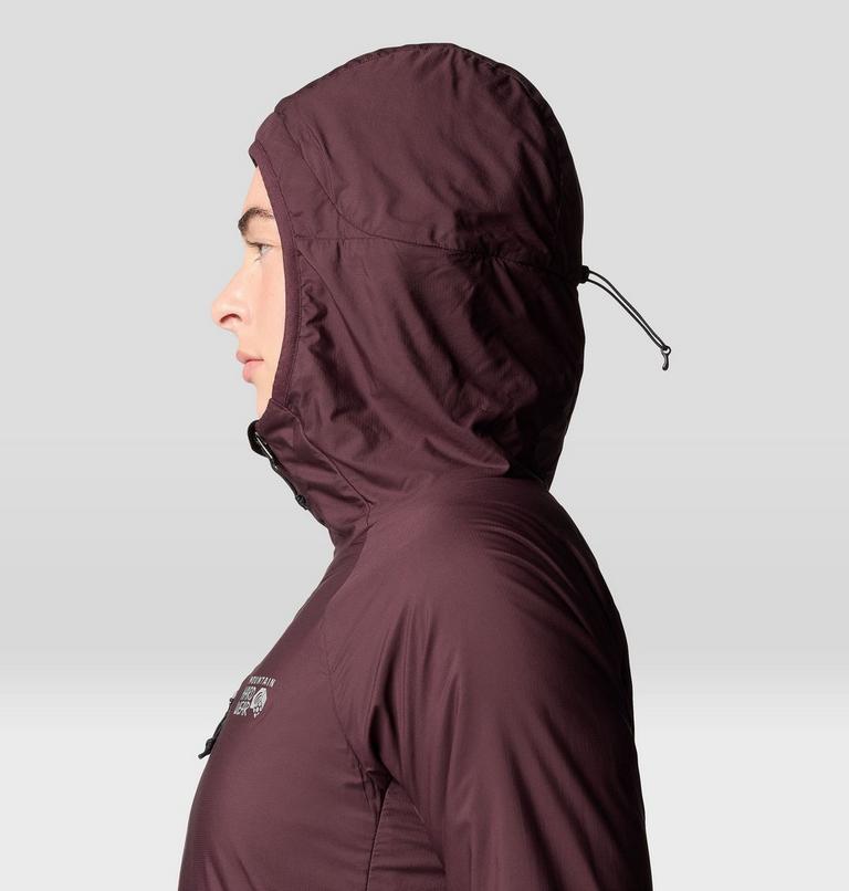 Women's Kor AirShell Warm Hoody, Color: Blackberry, image 5