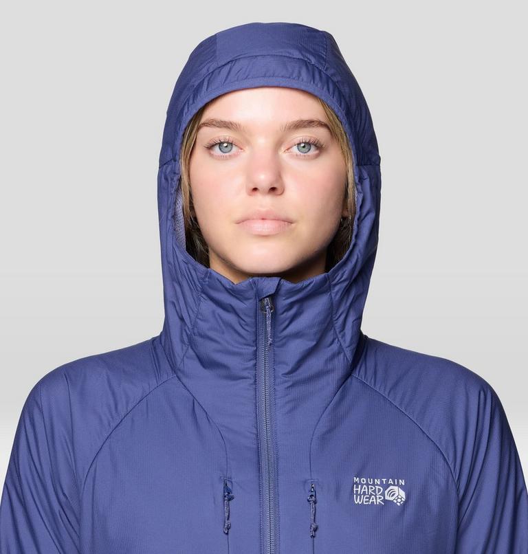 Women's Kor AirShell Warm Hoody, Color: Lapis Dusk, image 6