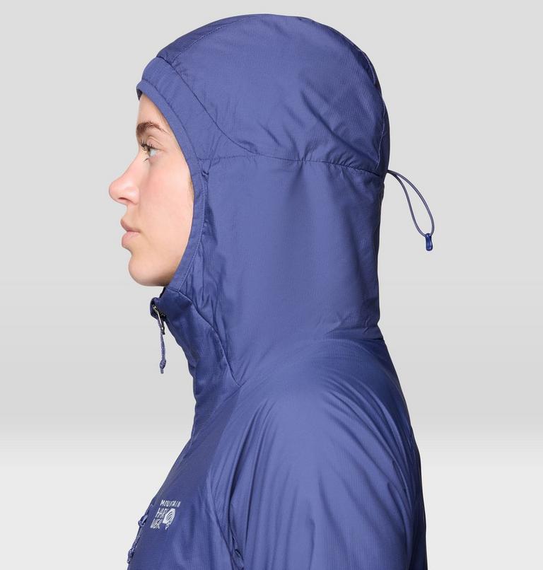 Women's Kor AirShell Warm Hoody, Color: Lapis Dusk, image 7
