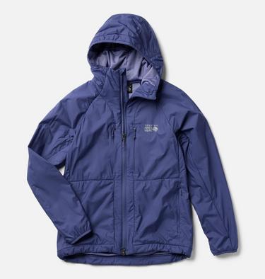 Women's Kor AirShell Warm Hoody, Color: Lapis Dusk, image 7