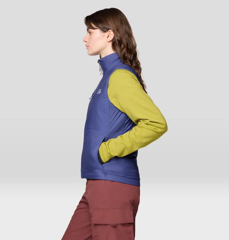 Women's Kor AirShell Warm Vest, Color: Lapis Dusk, image 3