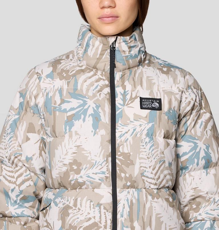 Women's Nevadan Down Jacket, Color: Talc Redwoods Camo, image 6