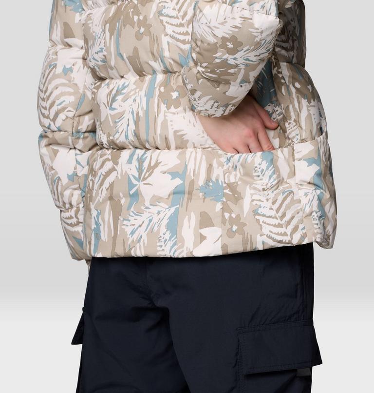 Women's Nevadan Down Jacket, Color: Talc Redwoods Camo, image 7