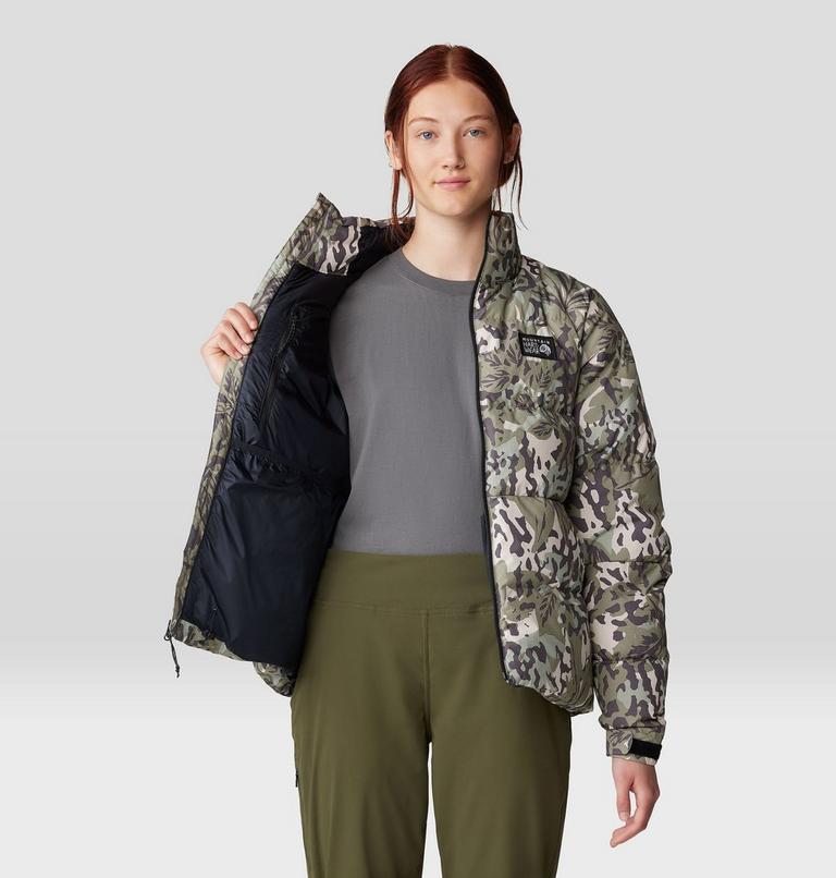 Doudoune Nevadan, Color: Mantis Green Forests Floor Print, image 7