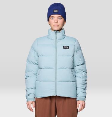 Women's Nevadan Down Jacket, Color: Ice Shadow, image 1