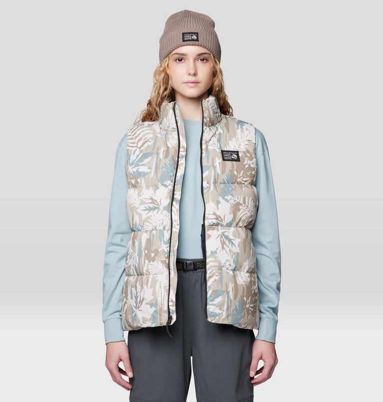 Women's Nevadan Down Vest, Color: Talc Redwoods Camo, image 7