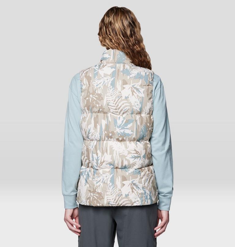 Women's Nevadan Down Vest, Color: Talc Redwoods Camo, image 2