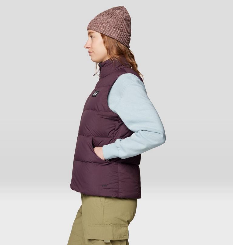 Women's Nevadan Down Vest, Color: Blackberry, image 3