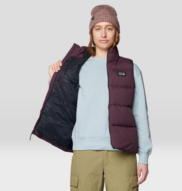 Women's Nevadan Down Vest, Color: Blackberry, image 5