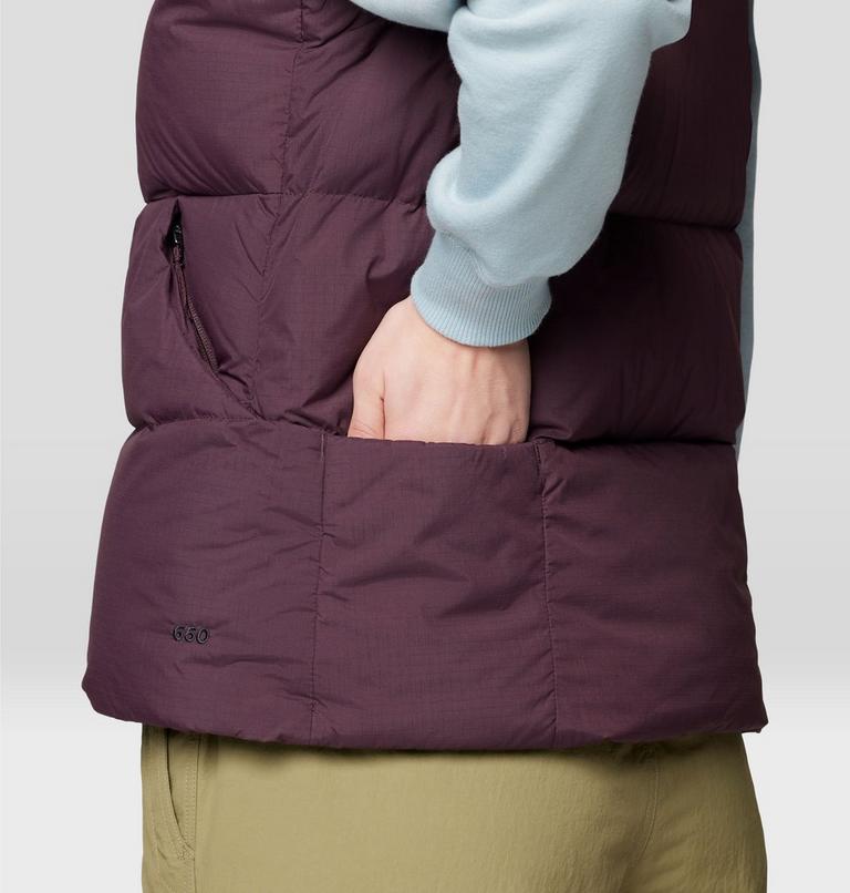 Women's Nevadan Down Vest, Color: Blackberry, image 7