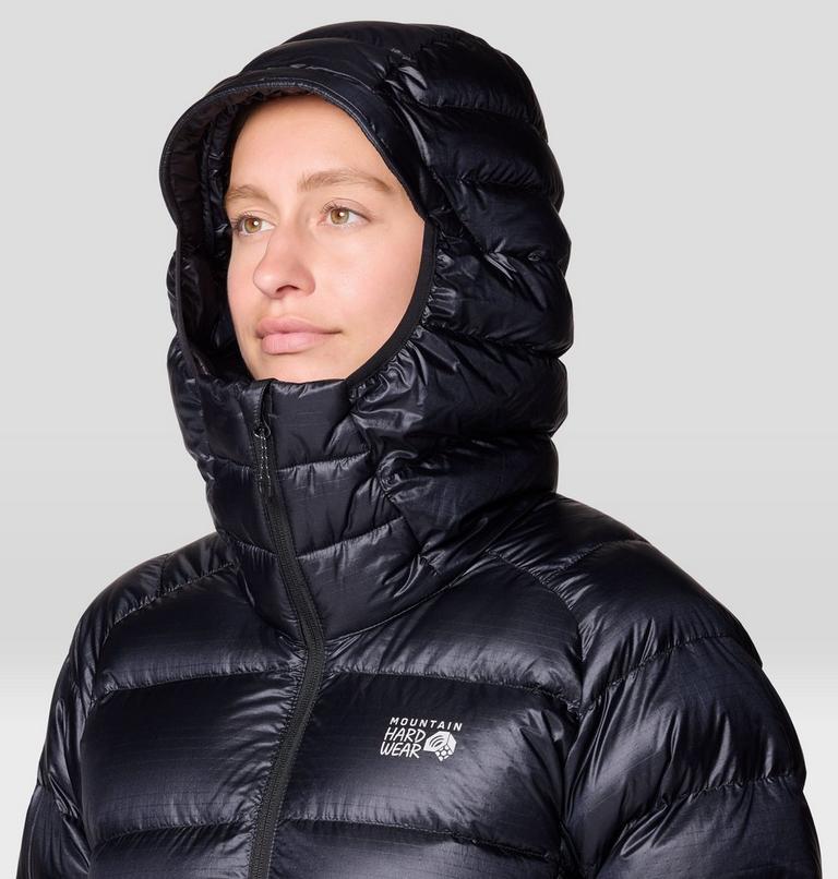 Women's Phantom Alpine Down Hooded Jacket, Color: Black, image 6