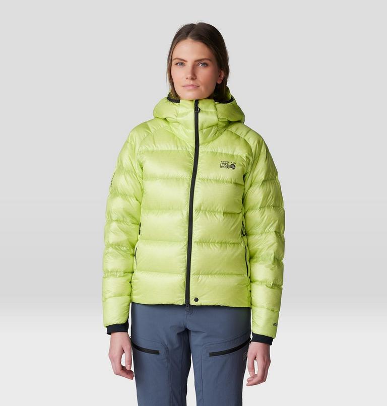 Women's Phantom Alpine Down Hooded Jacket, Color: Citron Glow, image 13