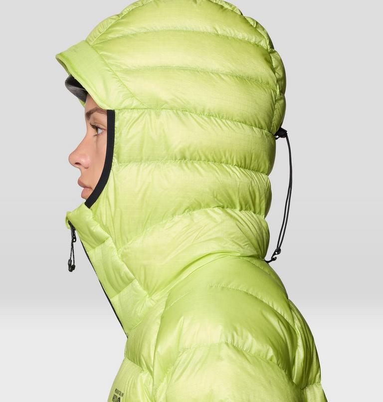 Women's Phantom Alpine Down Hooded Jacket, Color: Citron Glow, image 11