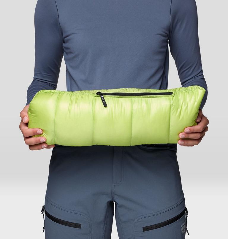 Women's Phantom Alpine Down Hooded Jacket, Color: Citron Glow, image 12