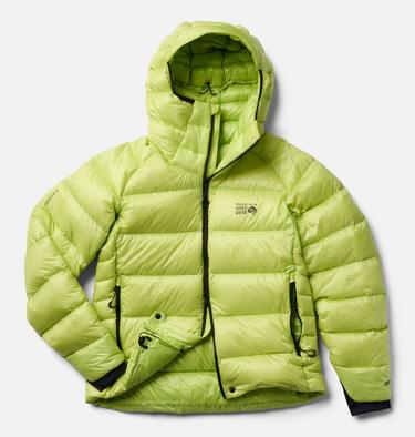 Women's Phantom Alpine Down Hooded Jacket, Color: Citron Glow, image 2