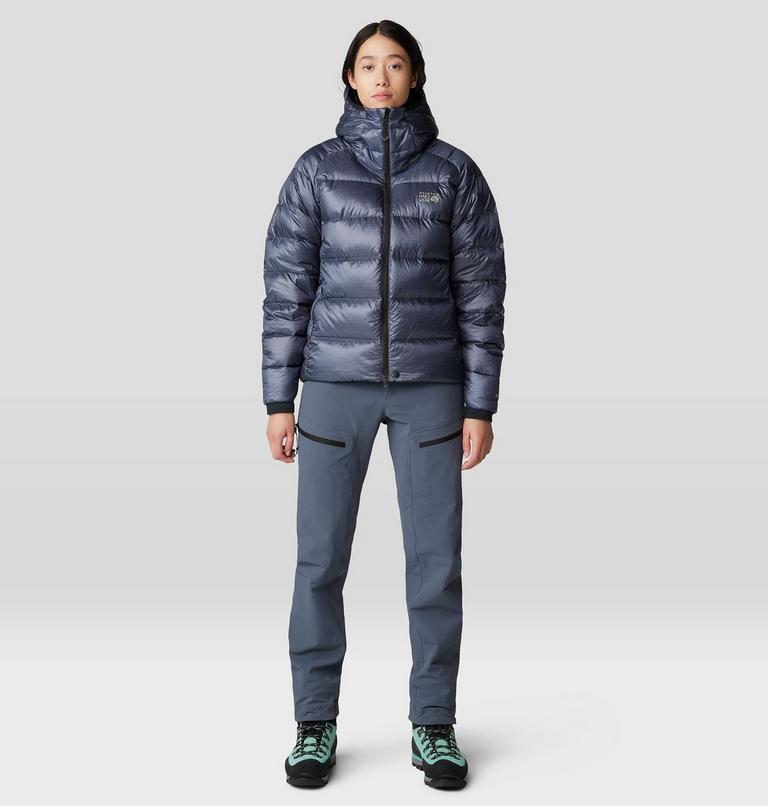 Women's Phantom Alpine Down Hooded Jacket, Color: Blue Slate, image 13