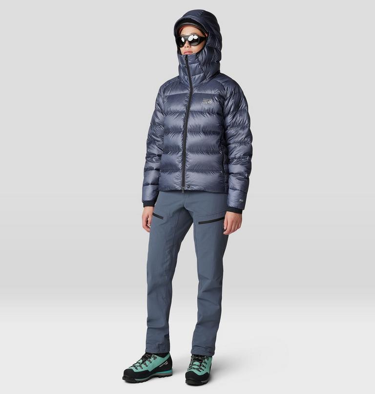 Women's Phantom Alpine Down Hooded Jacket, Color: Blue Slate, image 15