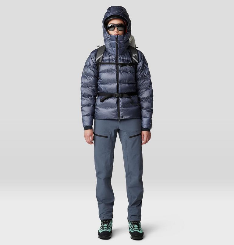 Women's Phantom Alpine Down Hooded Jacket, Color: Blue Slate, image 17