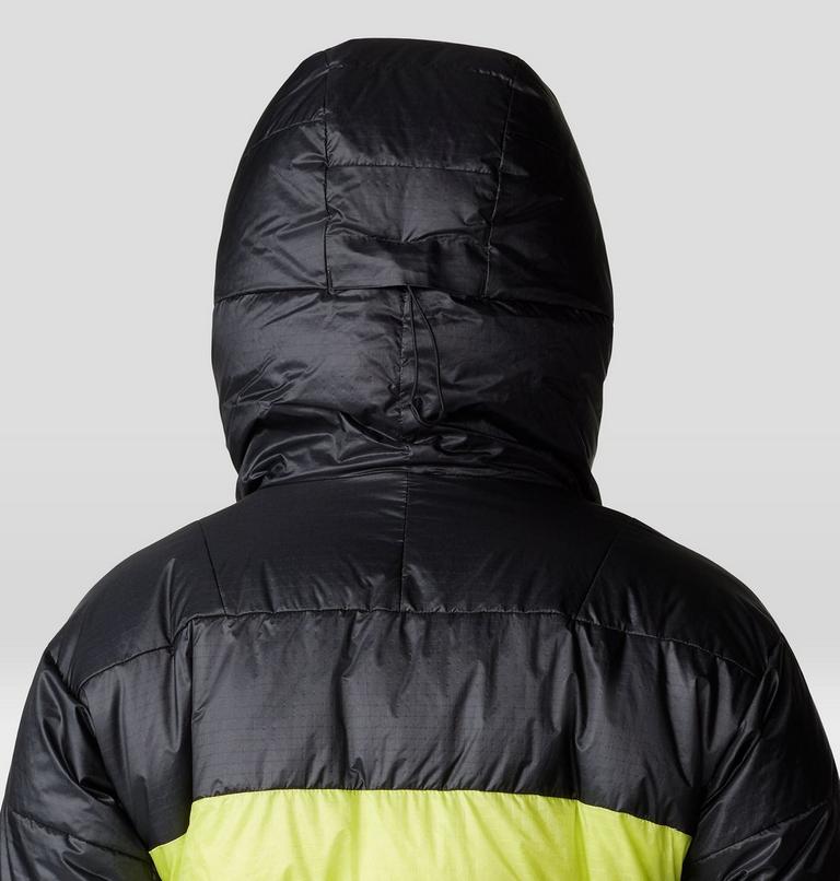 Women's Phantom Belay Down Parka, Color: Citron Glow, Black, image 6