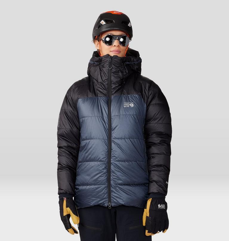 Women's Phantom Belay Down Parka, Color: Blue Slate, Black, image 12