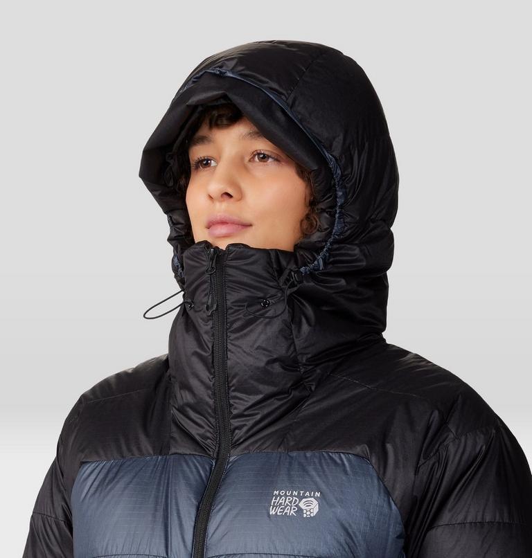 Women's Phantom Belay Down Parka, Color: Blue Slate, Black, image 5