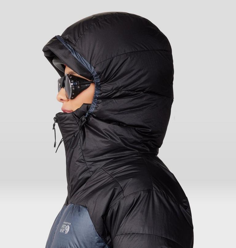 Women's Phantom Belay Down Parka, Color: Blue Slate, Black, image 6