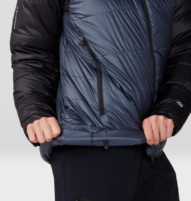 Women's Phantom Belay Down Parka, Color: Blue Slate, Black, image 7