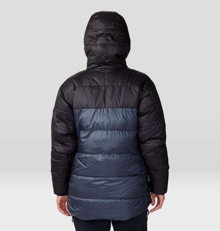 Women's Phantom Belay Down Parka, Color: Blue Slate, Black, image 2