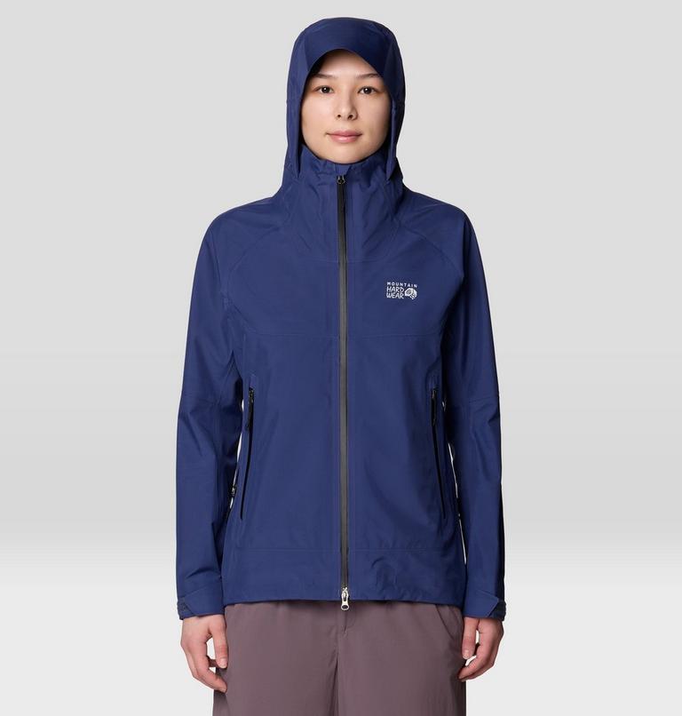 Women's Trailverse GORE-TEX Rain Jacket, Color: Lapis Dusk, image 4