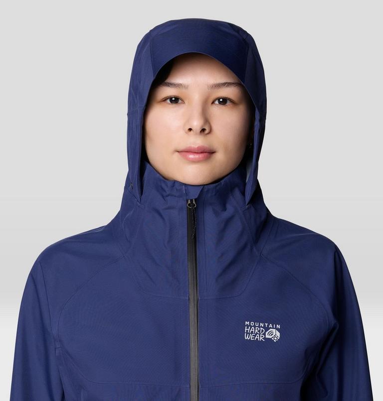 Women's Trailverse GORE-TEX Rain Jacket, Color: Lapis Dusk, image 5