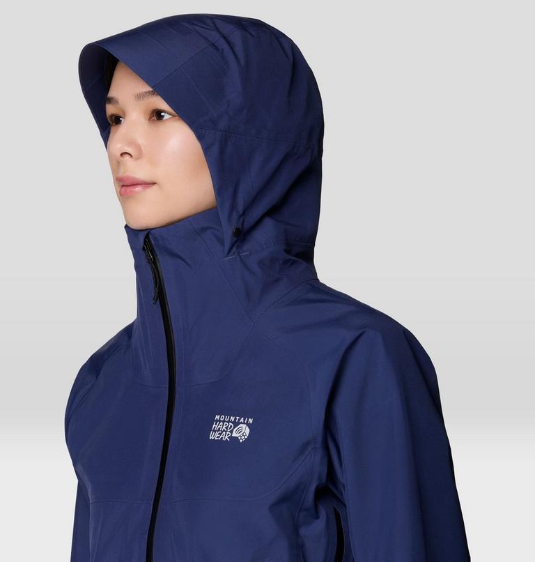 Women's Trailverse GORE-TEX Rain Jacket, Color: Lapis Dusk, image 6