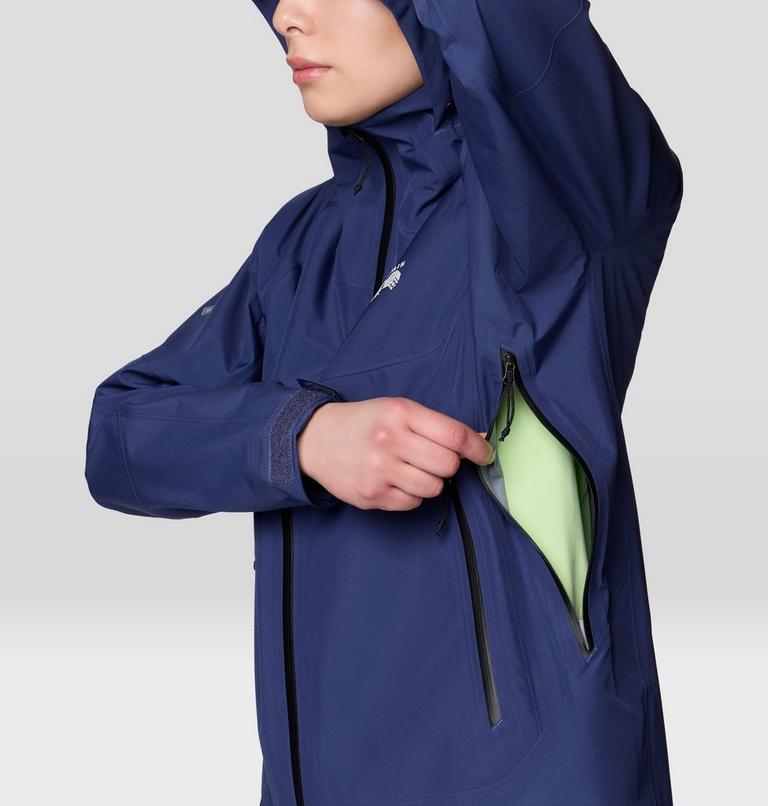 Women's Trailverse GORE-TEX Rain Jacket, Color: Lapis Dusk, image 9