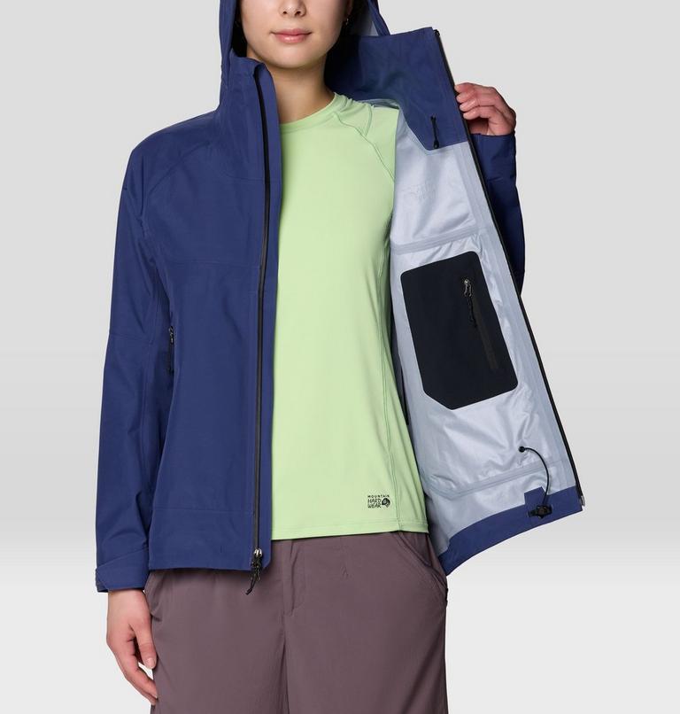Women's Trailverse GORE-TEX Rain Jacket, Color: Lapis Dusk, image 10
